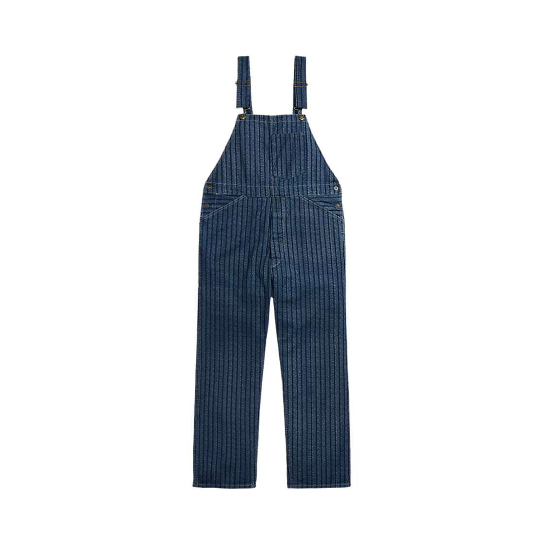 더블알엘 인디고 스트라이프 트윌 오버롤 인디고 린스(Double RL Indigo Stripe Twill Overalls Indigo Rinse) - 1