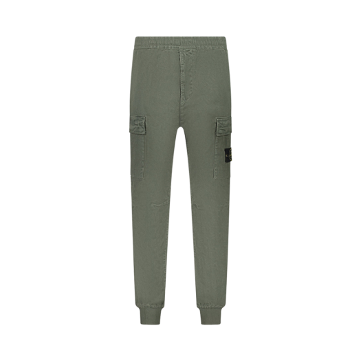 Stone Island 313L1 Stretch Cotton Cargo Trousers Dark Green - 24FW