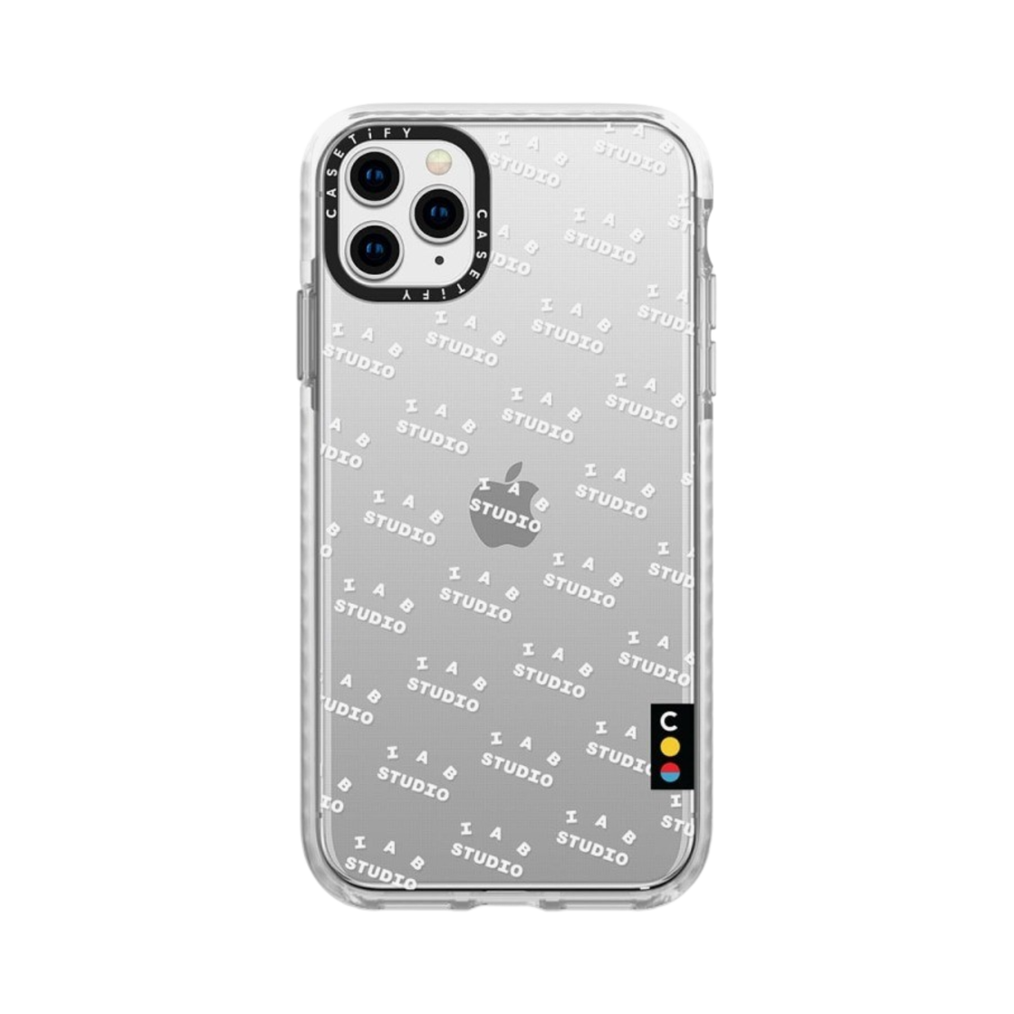 케이스티파이 x 아이앱 스튜디오 아이폰 화이트 모노그램 로고 임팩트 케이스 프로스트 화이트(Casetify x IAB Studio iPhone White Monogram Logo Impact Case Frost White) - 9