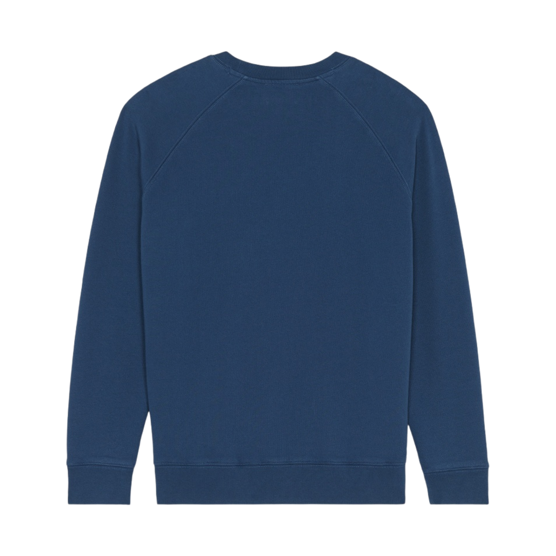 메종 키츠네 모노크롬 폭스 헤드 패치 클래식 스웨트셔츠 블루 데님(Maison Kitsune Monochrome Fox Head Patch Classic Sweatshirt Blue Denim) - 2