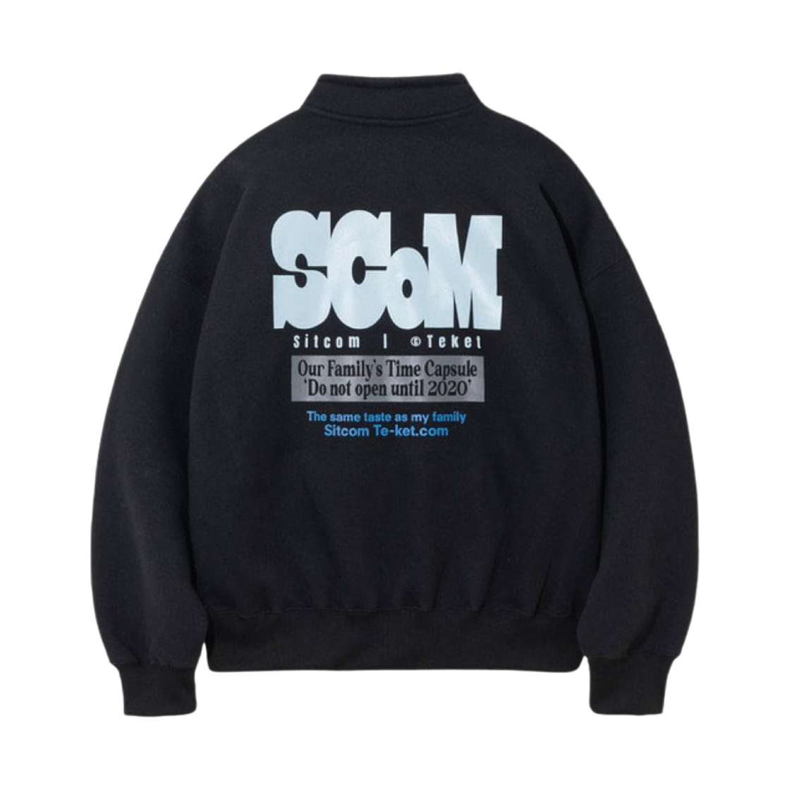 테켓 엔딩 하프 집업 스웨트셔츠 블랙(Teket Ending Half Zip-Up Sweatshirt Black)