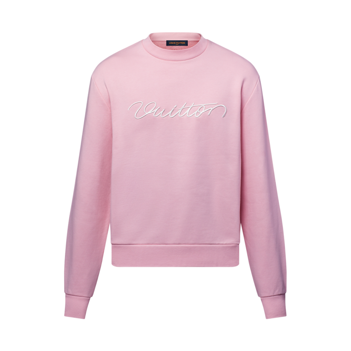 - Louis Vuitton Embroidered Cotton Crewneck Rose