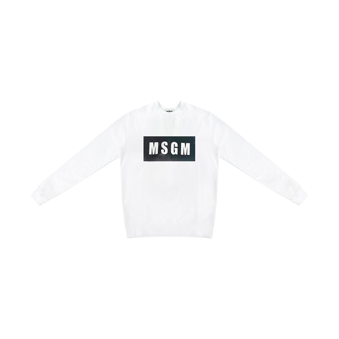 엠에스지엠 박스로고 스웨트셔츠 화이트(MSGM Box Logo Sweatshirt White)