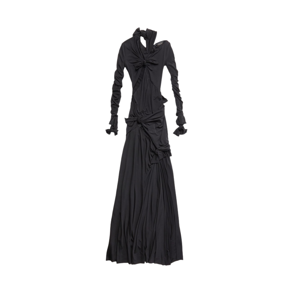 (W) 발렌시아가 노트 가운 블랙((W) Balenciaga Knot Gown Black) - 1