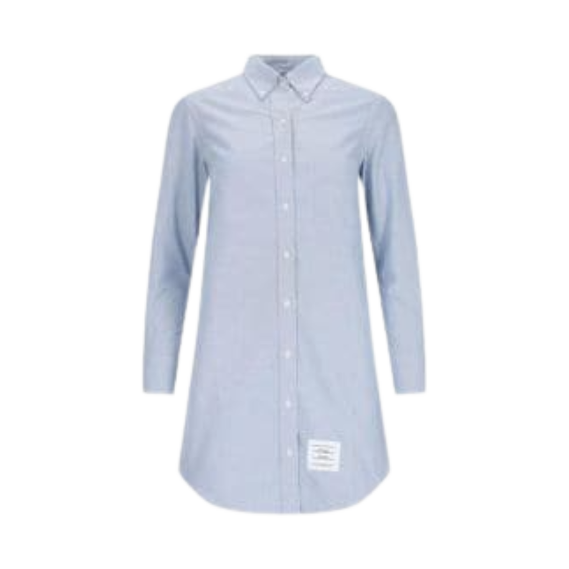 FDS002E-06177-480 (W) Thom Browne Oxford Knee Length Shirt Dress Light Blue