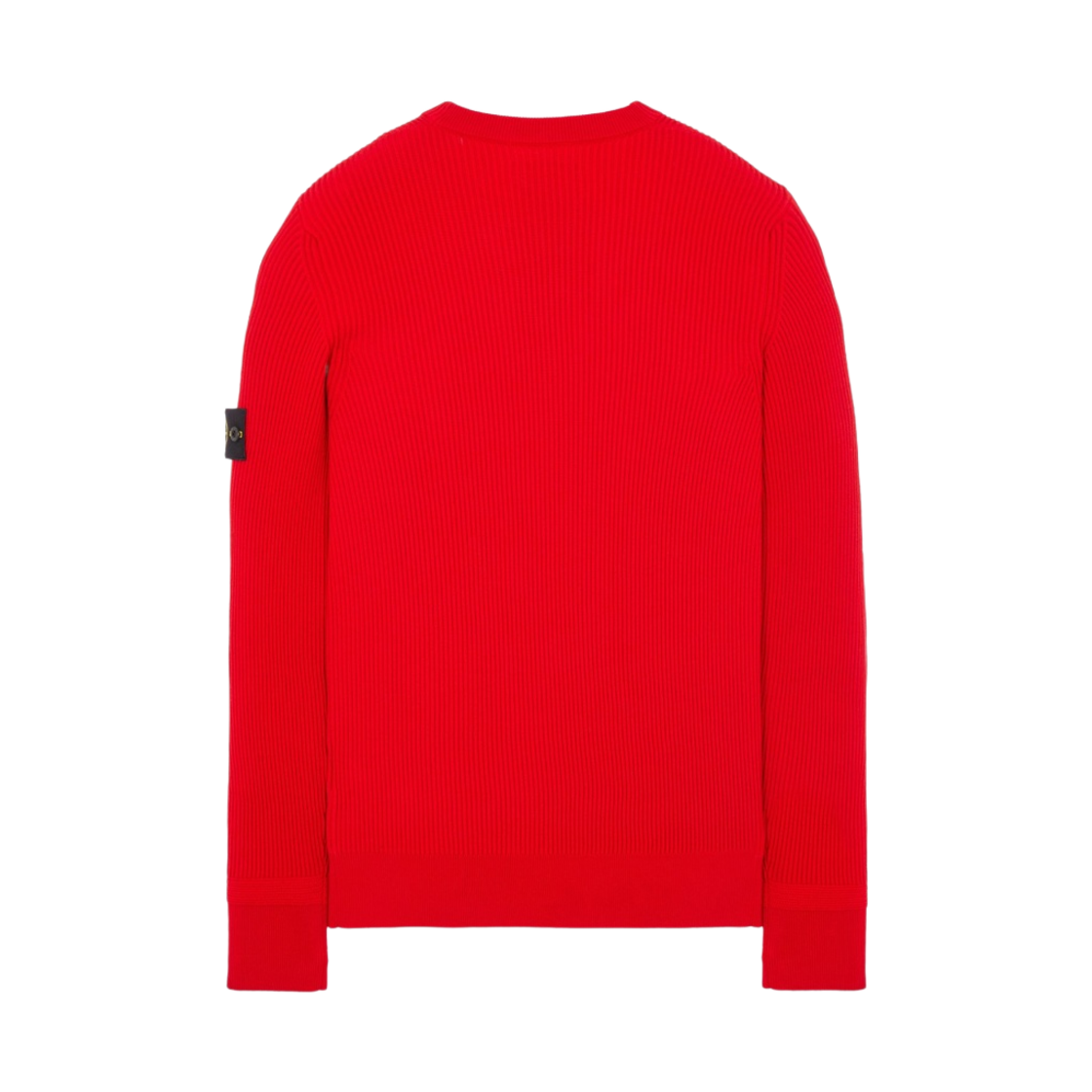 스톤 아일랜드 553C2 풀 립 울 크루넥 니트 레드 - 22FW(Stone Island 553C2 Full Rib Wool Crewneck Knit Red - 22FW) - 2