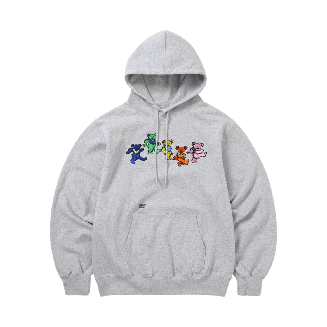 디스이즈네버댓 x 그레이트풀 데드 댄싱 베어 후드 헤더 그레이(Thisisneverthat x Grateful Dead Dancing Bears Hoodie Heather Grey)