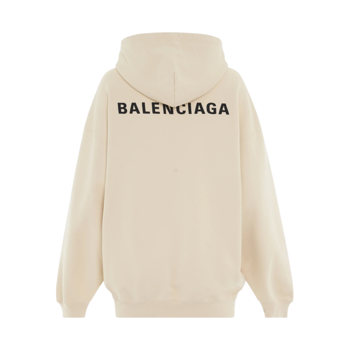 (W) 발렌시아가 백로고 오버사이즈 후드 크림((W) Balenciaga Back Logo Oversized Hoodie Cream) - 1