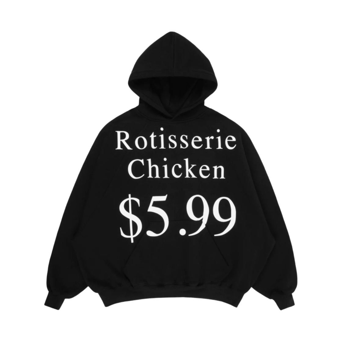 프레잉 로티세리 치킨 후드 블랙(Praying Rotisierrie Chicken Hoodie Black)