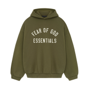 Essentials Fleece Hoodie Military - 24FW