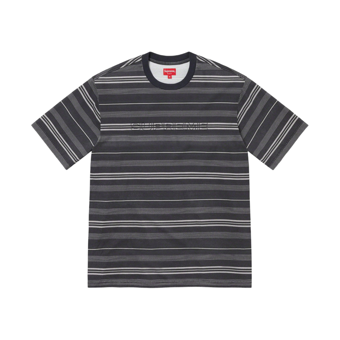 슈프림 대쉬 스트라이프 숏슬리브 탑 블랙 - 23SS(Supreme Dash Stripe S/S Top Black - 23SS) - 1