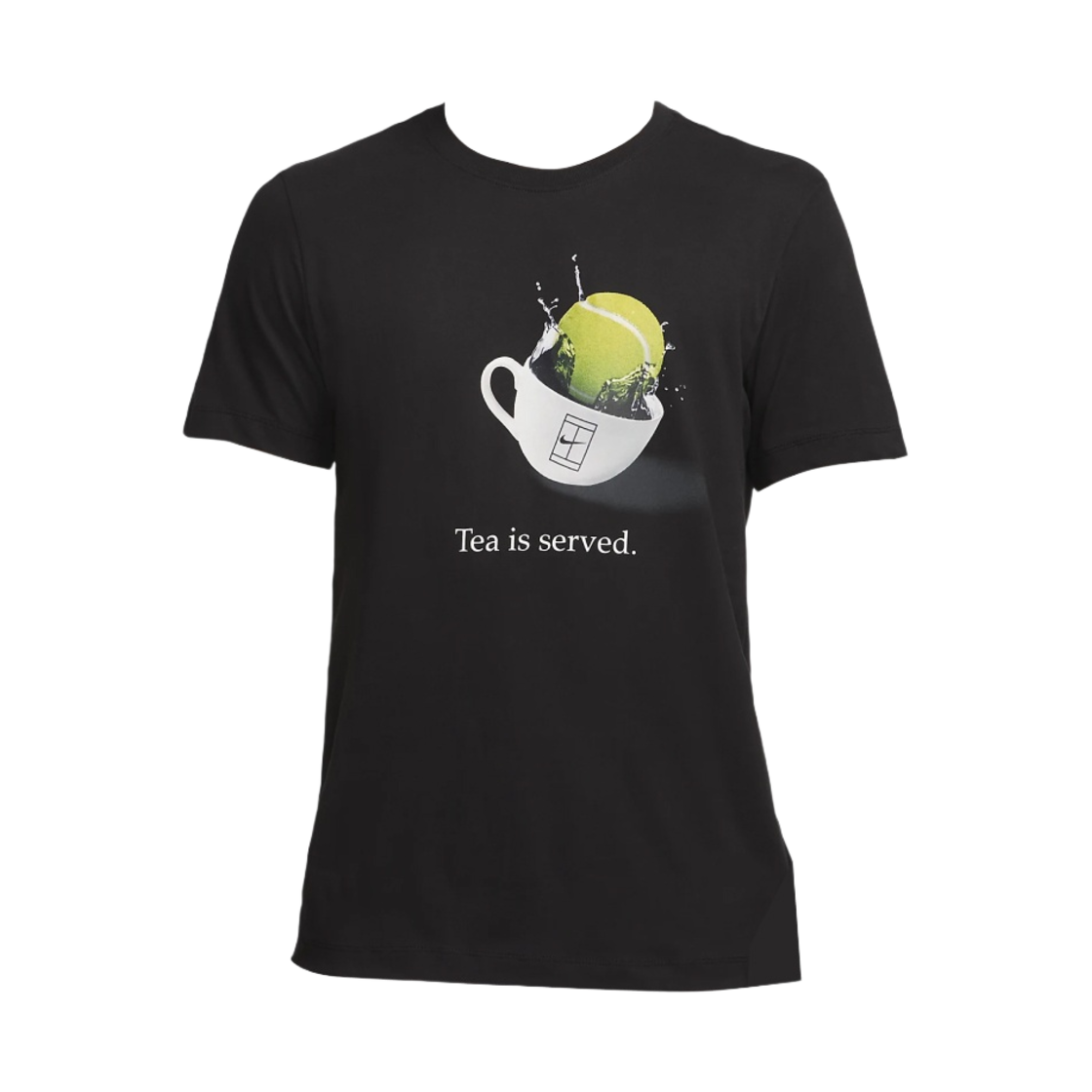 나이키 코트 드라이핏 테니스 티셔츠 블랙 - US/EU(Nike Court Dri-Fit Tennis T-Shirt Black - US/EU) - 1
