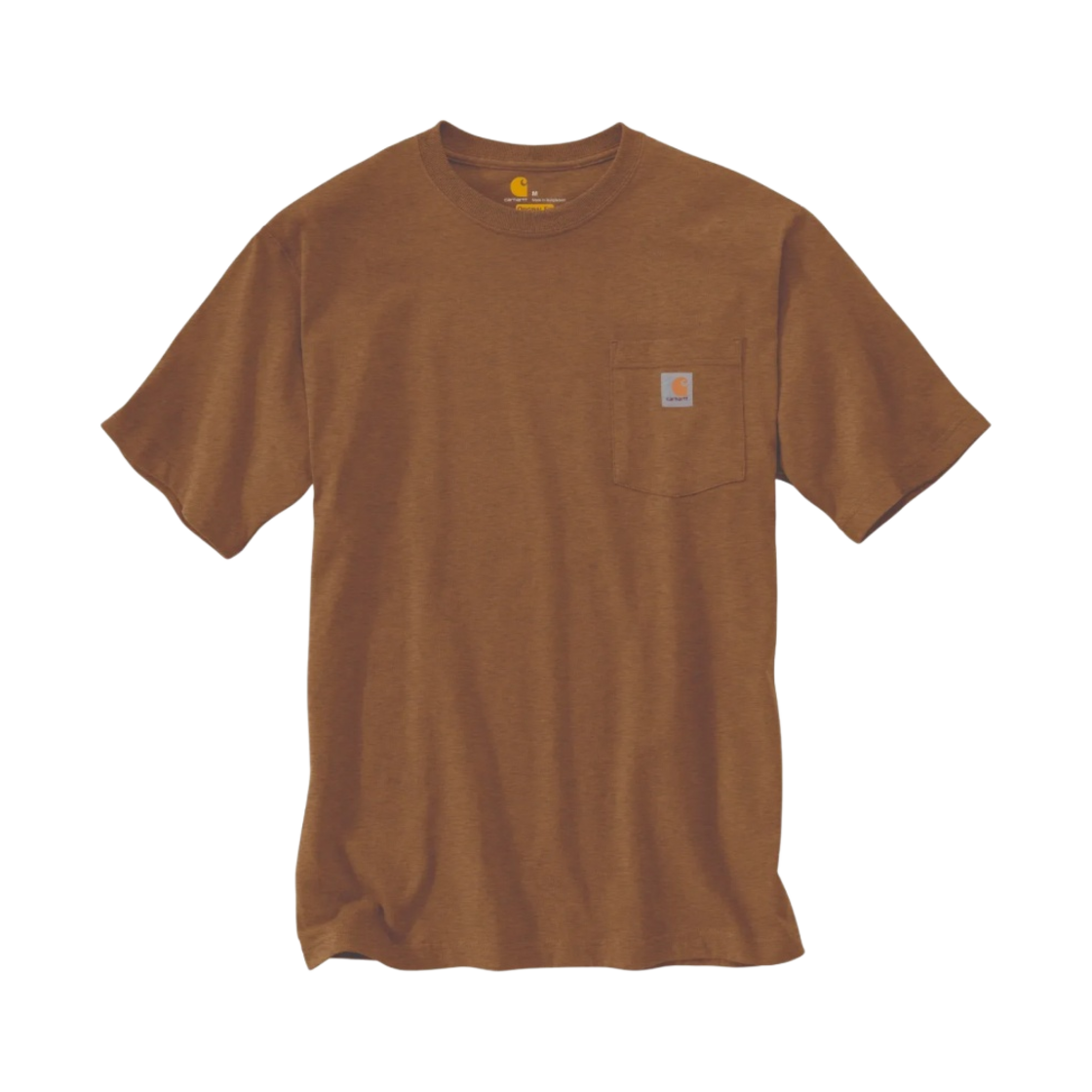K87-B00 Carhartt Loose Fit Heavyweight Tall Short Sleeve Pocket T-Shirt Oiled Walnut Heather