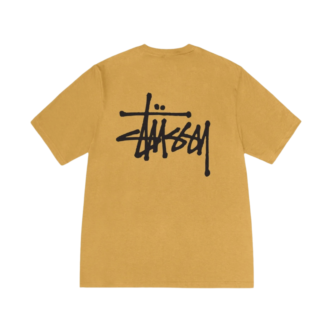스투시 베이직 스투시 티셔츠 커리 2024(Stussy Basic Stussy T-Shirt Curry 2024)