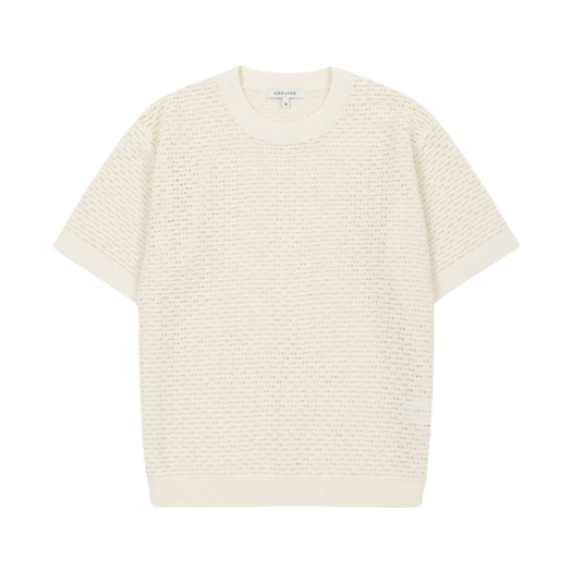 J3WAM25221IVX AMOUPRE Crew Neck Short Sleeve Ivory