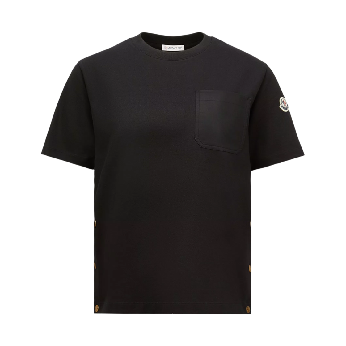 K1-093-8C00020-89A4U-999 (W) Moncler Cotton T-Shirt with Pocket Black - 25SS