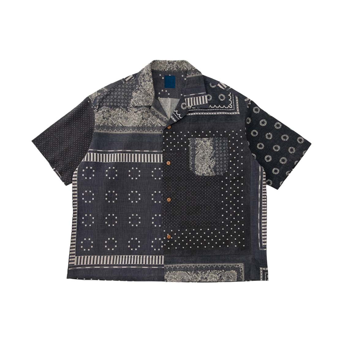 비즈빔 코파 숏슬리브 셔츠 반다나 블랙 - 23SS(Visvim Copa S/S Shirt Bandana Black - 23SS) - 1