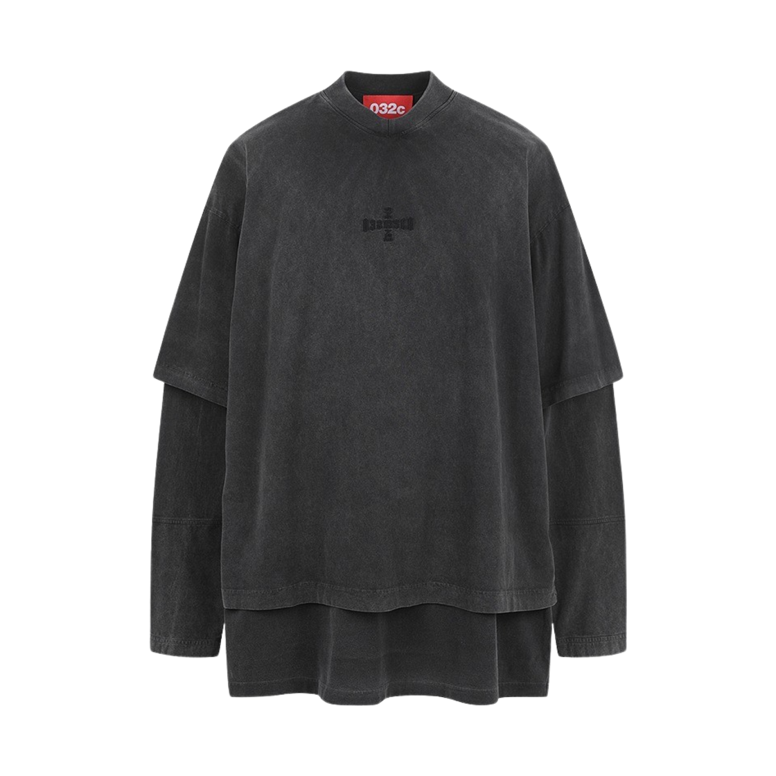 032c 팀 레이어드 롱슬리브 페이디드 블랙(032c Team Layered Longsleeve Faded Black)