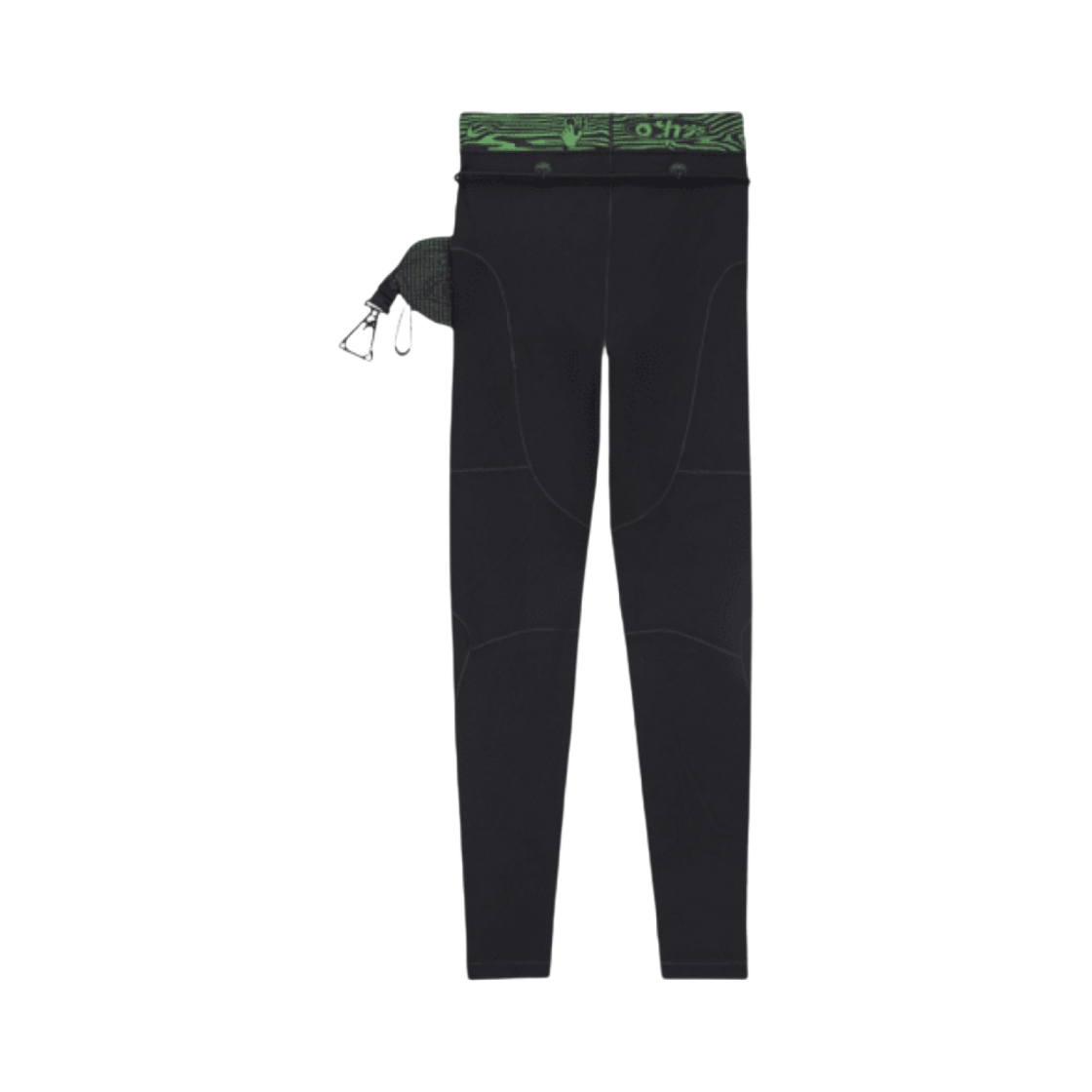 (W) 나이키 x 오프화이트 디테처블 백 레깅스 블랙 - US/EU((W) Nike x Off-White Detachable Bag Leggings Black - US/EU) - 2