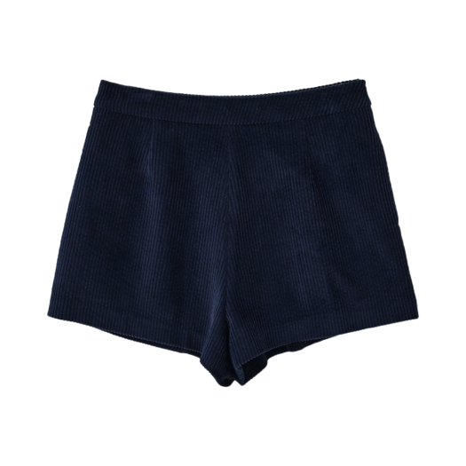 P0000BZU Tannat T/T Poky Corduroy Half Pants Navy