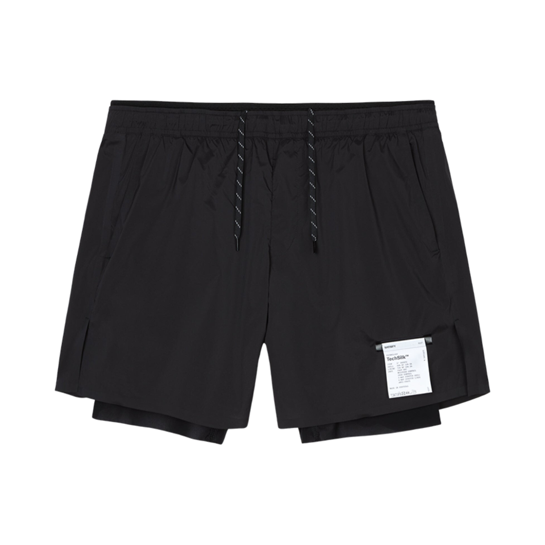12003-BK Satisfy Techsilk 5 Inch Shorts Black