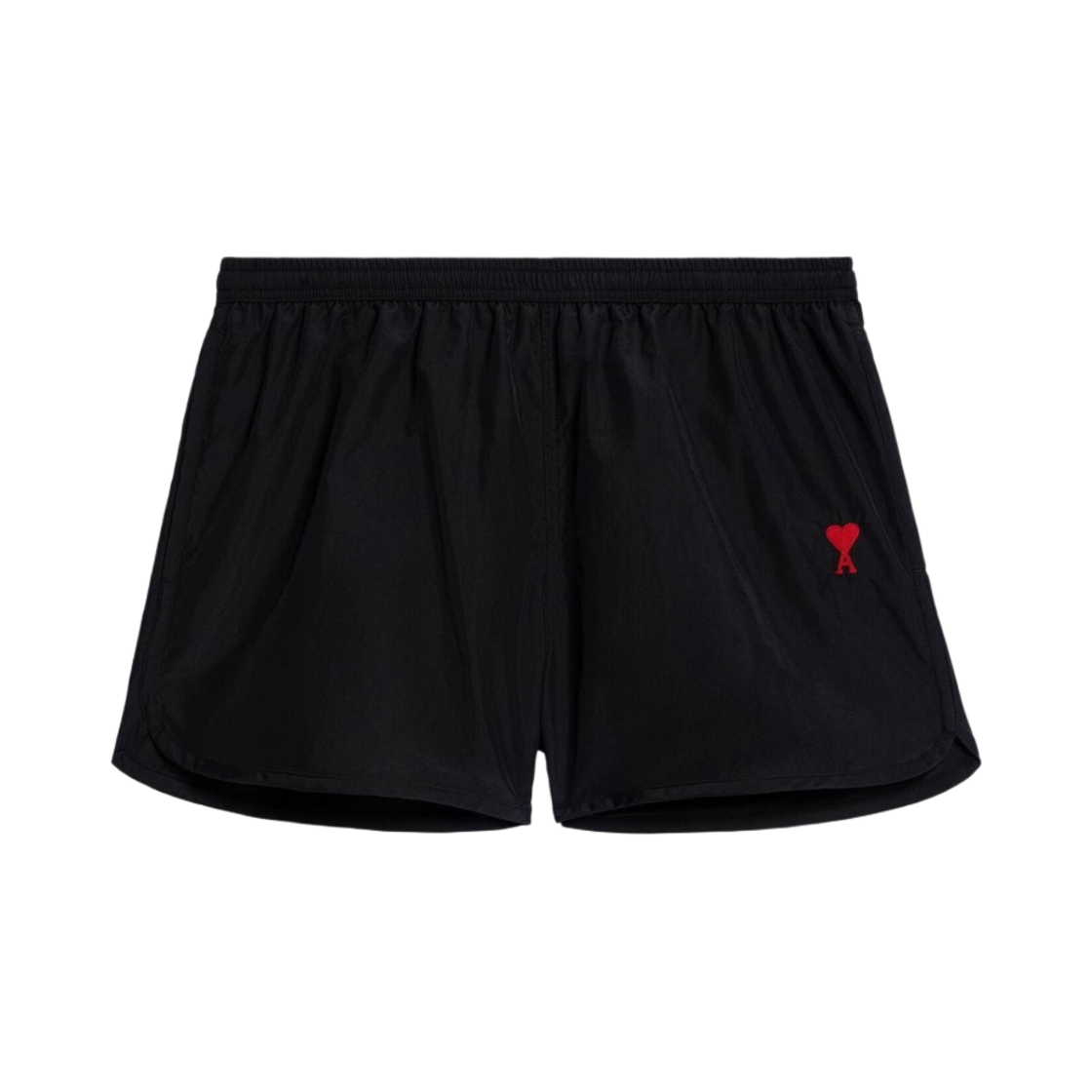 아미 하트 로고 스윔 쇼츠 블랙(AMI de Coeur Swim Shorts Black)
