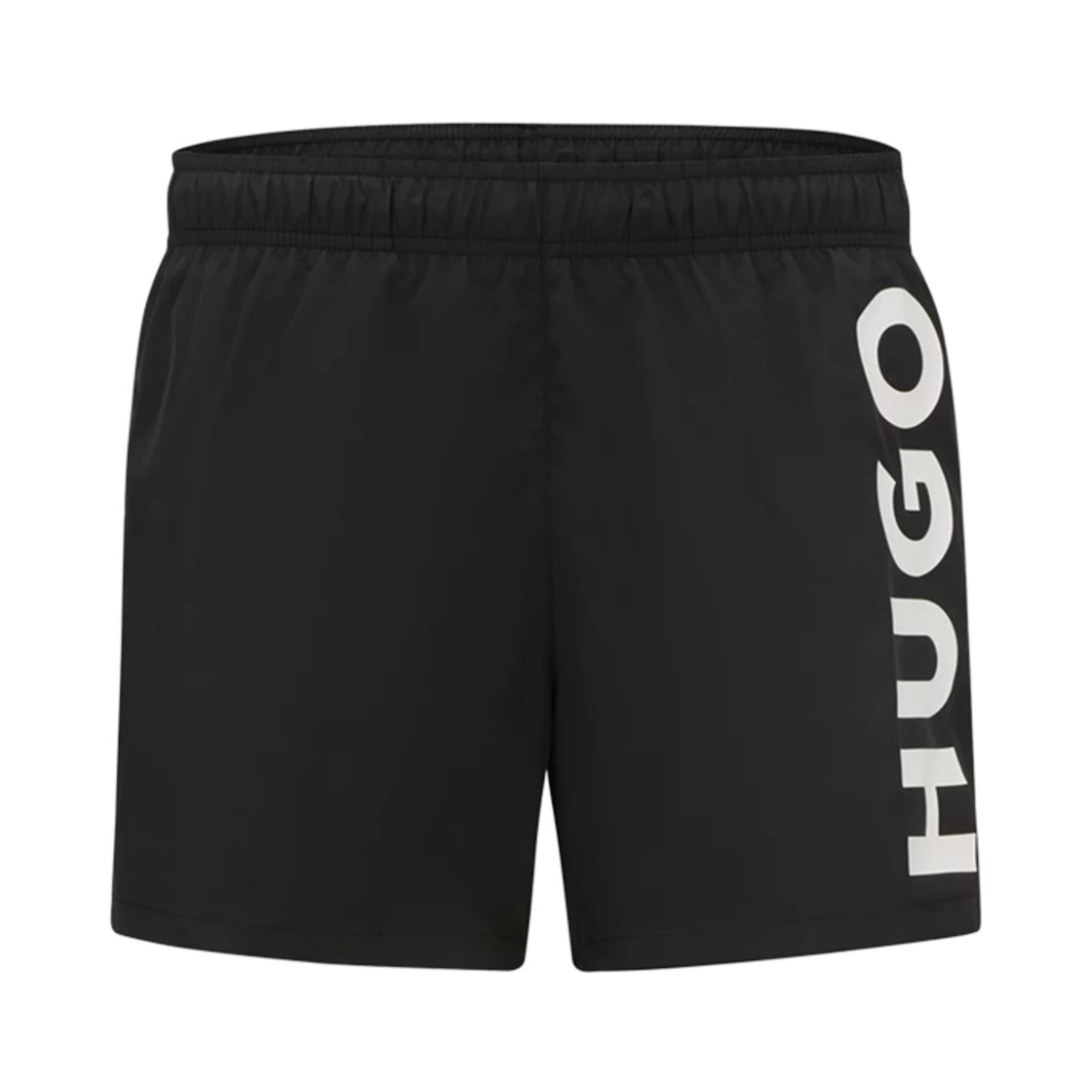 휴고 보스 버티컬 로고 프린트 퀵 드라이 스윔 쇼츠 블랙(Hugo Boss Quick Dry Swim Shorts with Vertical Logo Print Black)
