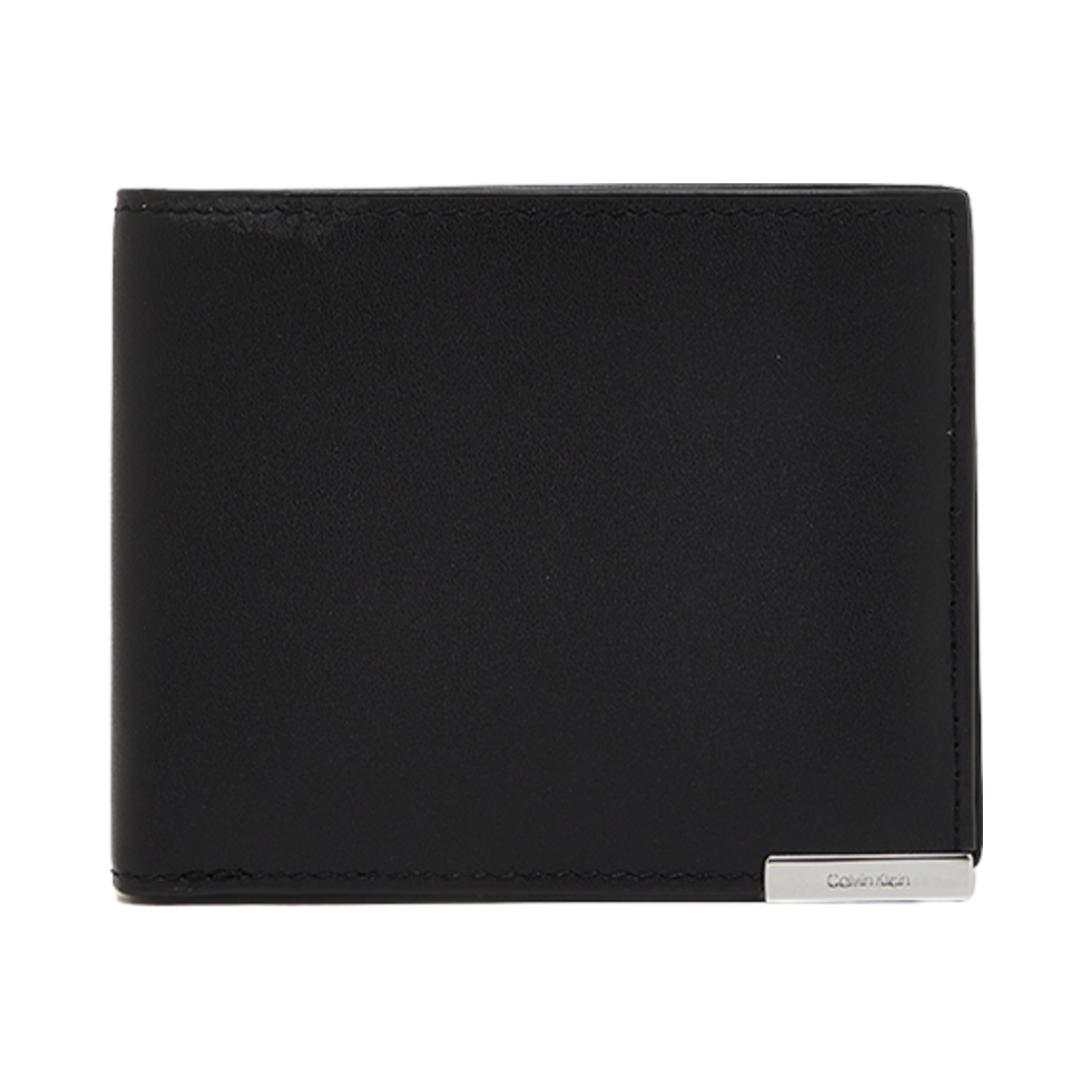 K50K509975BAX Calvin Klein Modern Plaque Bi-Fold Wallet Black