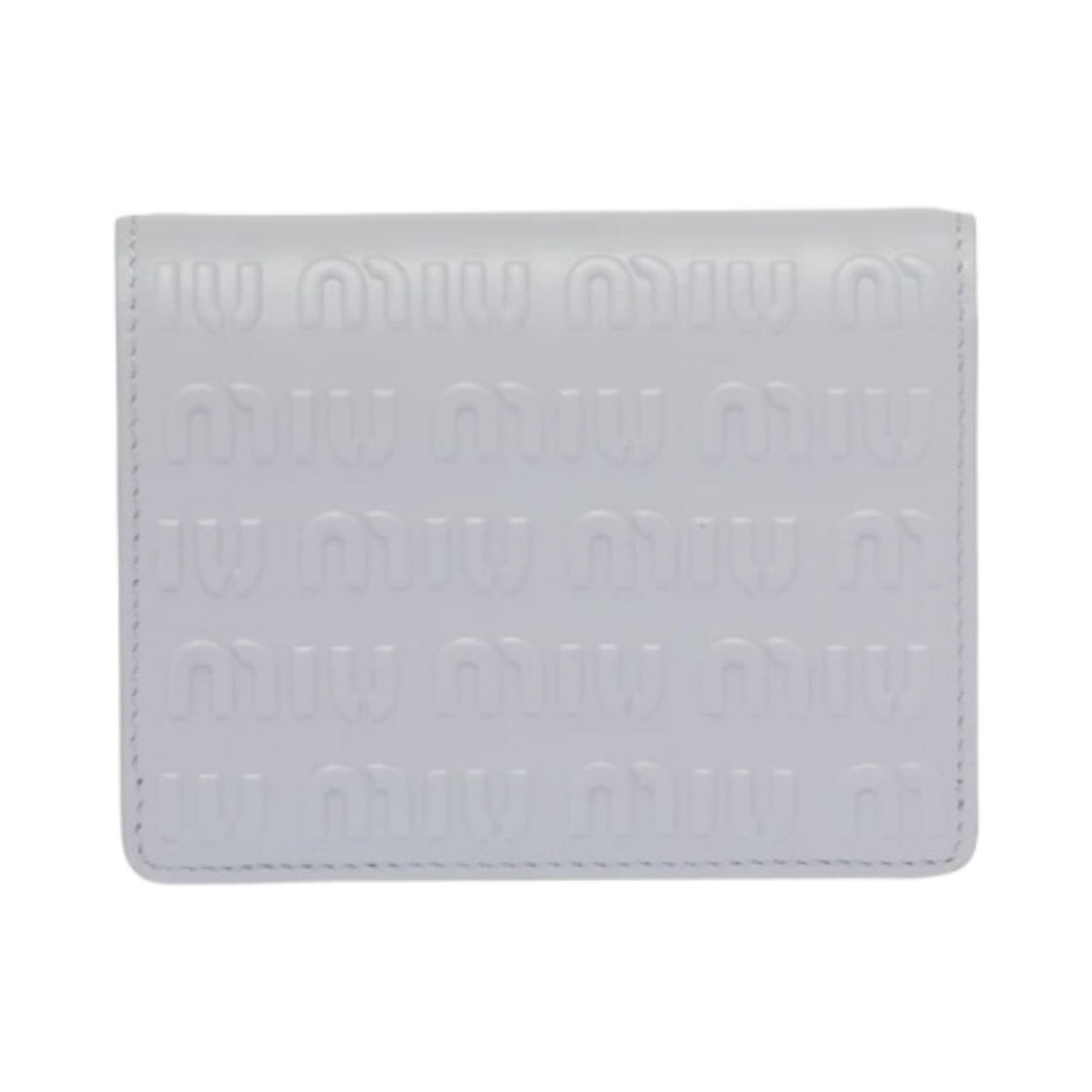 미우 미우 가죽 반지갑 콘플라워(Miu Miu Small Leather Wallet Cornflower) - 2