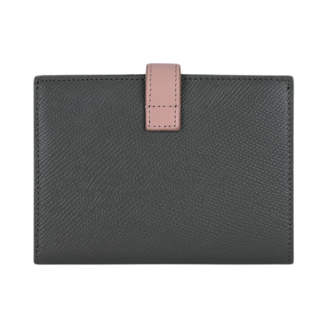 셀린느 바이컬러 그레인드 카프스킨 미디움 스트랩 월렛 그레이 빈티지 핑크(Celine Medium Strap Wallet in Bicolour Grained Calfskin Grey Vintage Pink) - 2