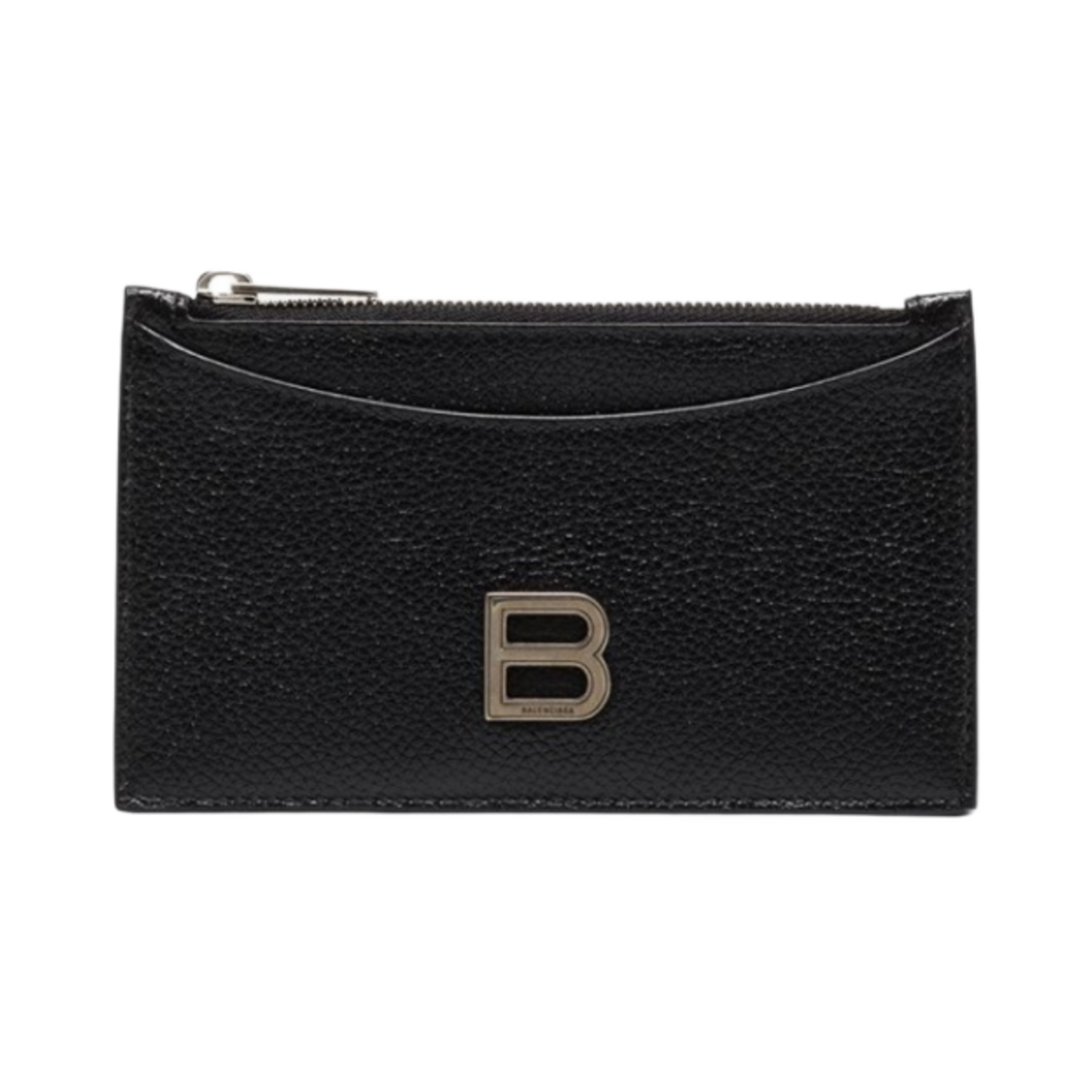 6373711IZHY1000 Balenciaga Hourglass Long Card Holder Black - 대표 이미지 #1
