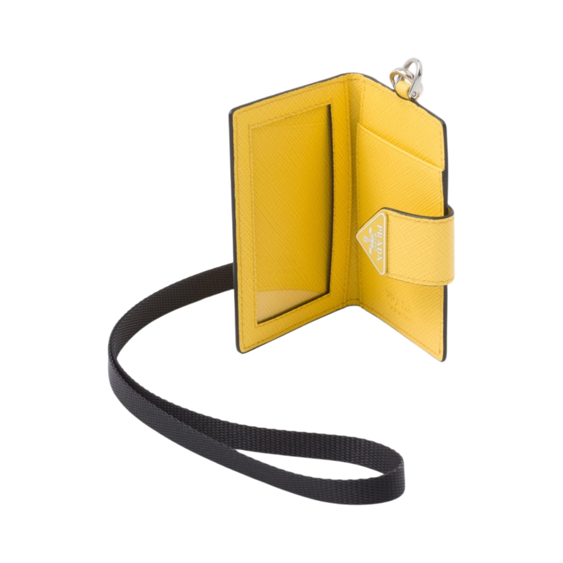 프라다 사피아노 레더 카드 홀더 써니 옐로우(Prada Saffiano Leather Card Holder Sunny Yellow) - 2