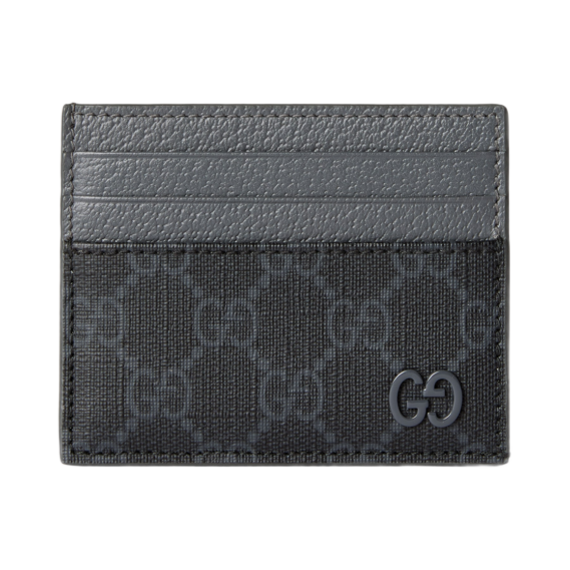 구찌 바이컬러 카드 케이스 GG 디테일 블랙(Gucci Bi-Color Card Case with GG Detail Black) - 1