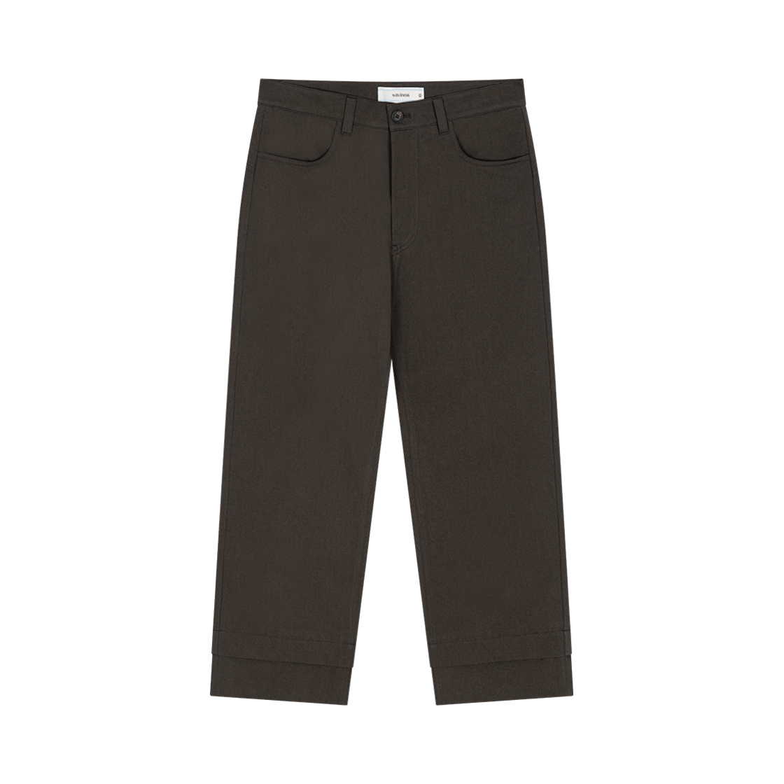 웨이비니스 크롭 코튼 팬츠 그래파이트(Waviness Crop Cotton Pants Graphite)
