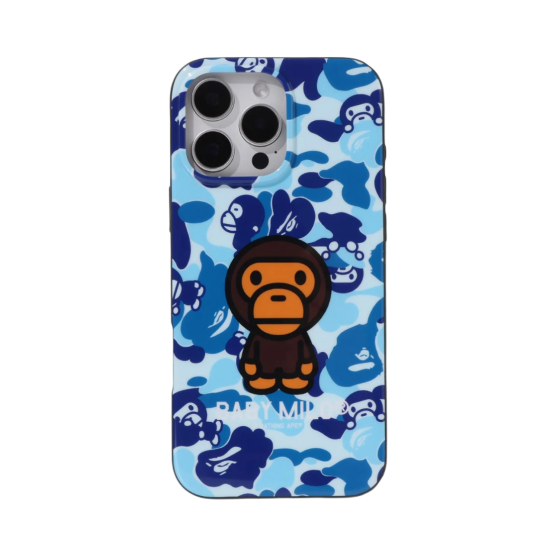 베이프 ABC 마일로 카모 아이폰 16 프로 맥스 케이스 블루(BAPE ABC Milo Camo iPhone 16 Pro Max Case Blue)