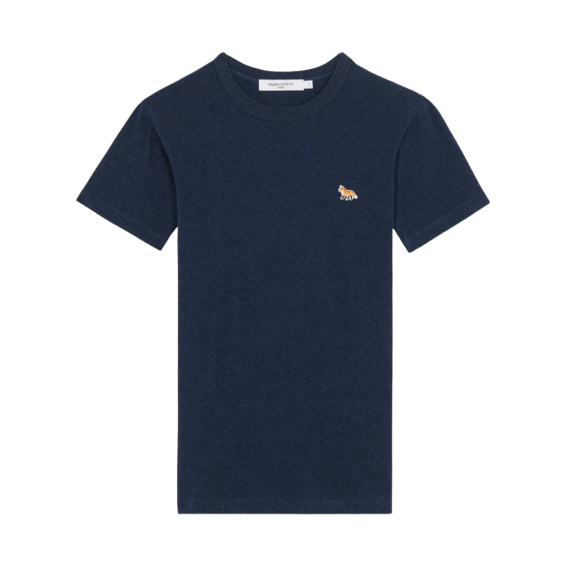 IW00146KJ0012-H481 (W) Maison Kitsune Baby Fox Patch Fitted T-Shirt Navy Melange