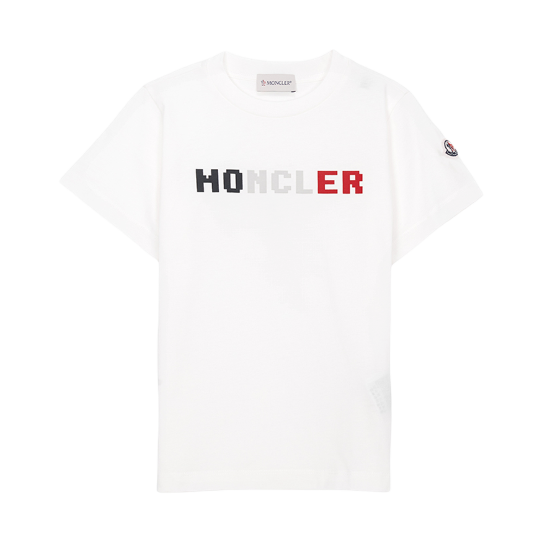 K1-954-8C00004-89AFV-034 (Kids) Moncler Pixel Short Sleeve T-Shirt Ivory - 25SS