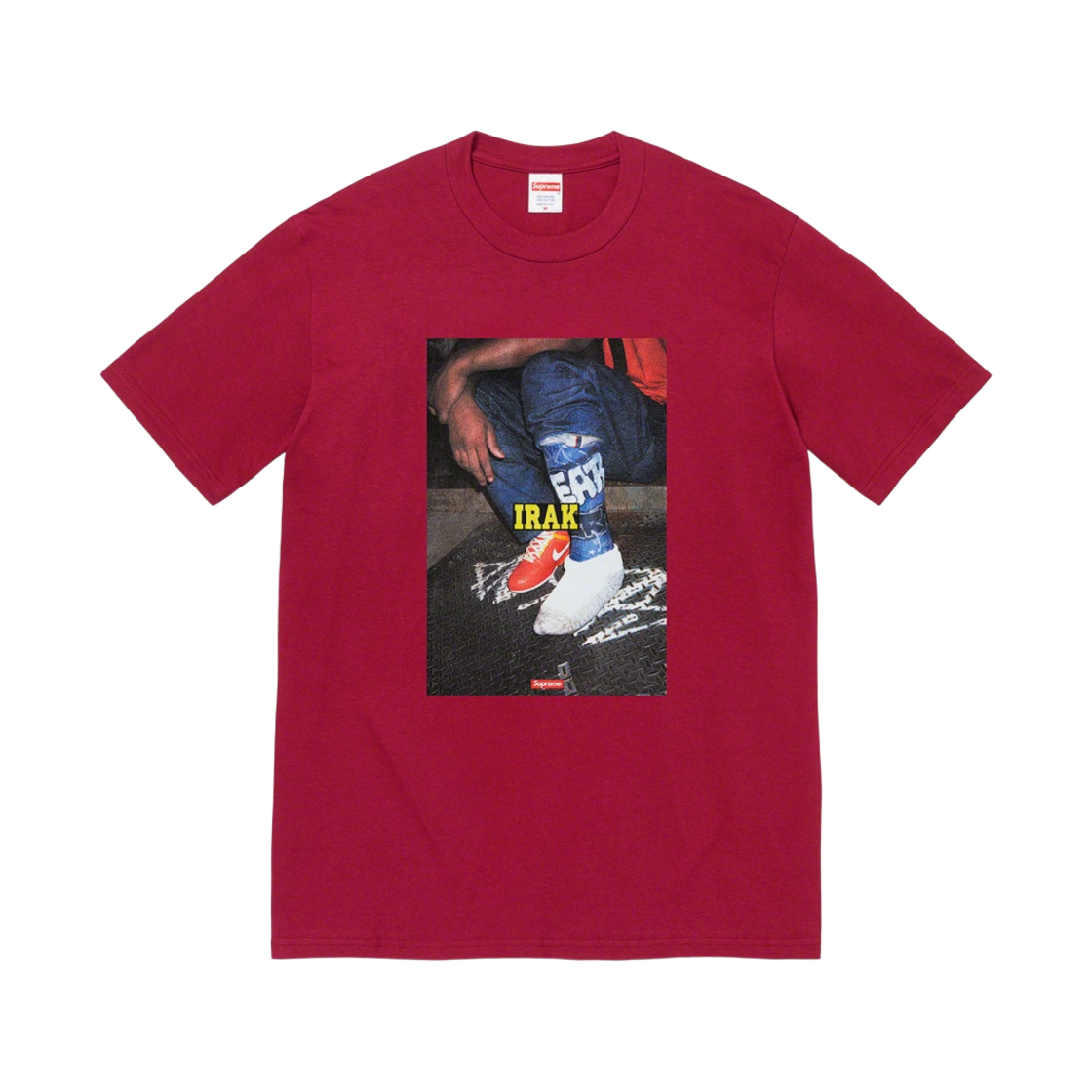 슈프림 x 이라크 캐스트 티셔츠 카디널 - 22FW(Supreme x Irak Cast T-Shirt Cardinal - 22FW) - 1