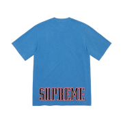 Supreme Contrast Applique S/S Top Light Blue - 22FW