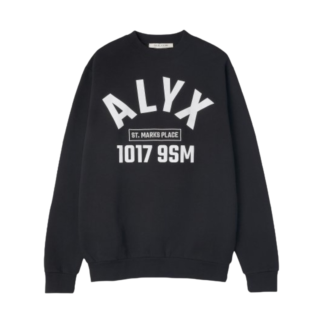 AAUSW0184FA01BLK0001 1017 Alyx 9SM Logo Print Sweatshirt Black