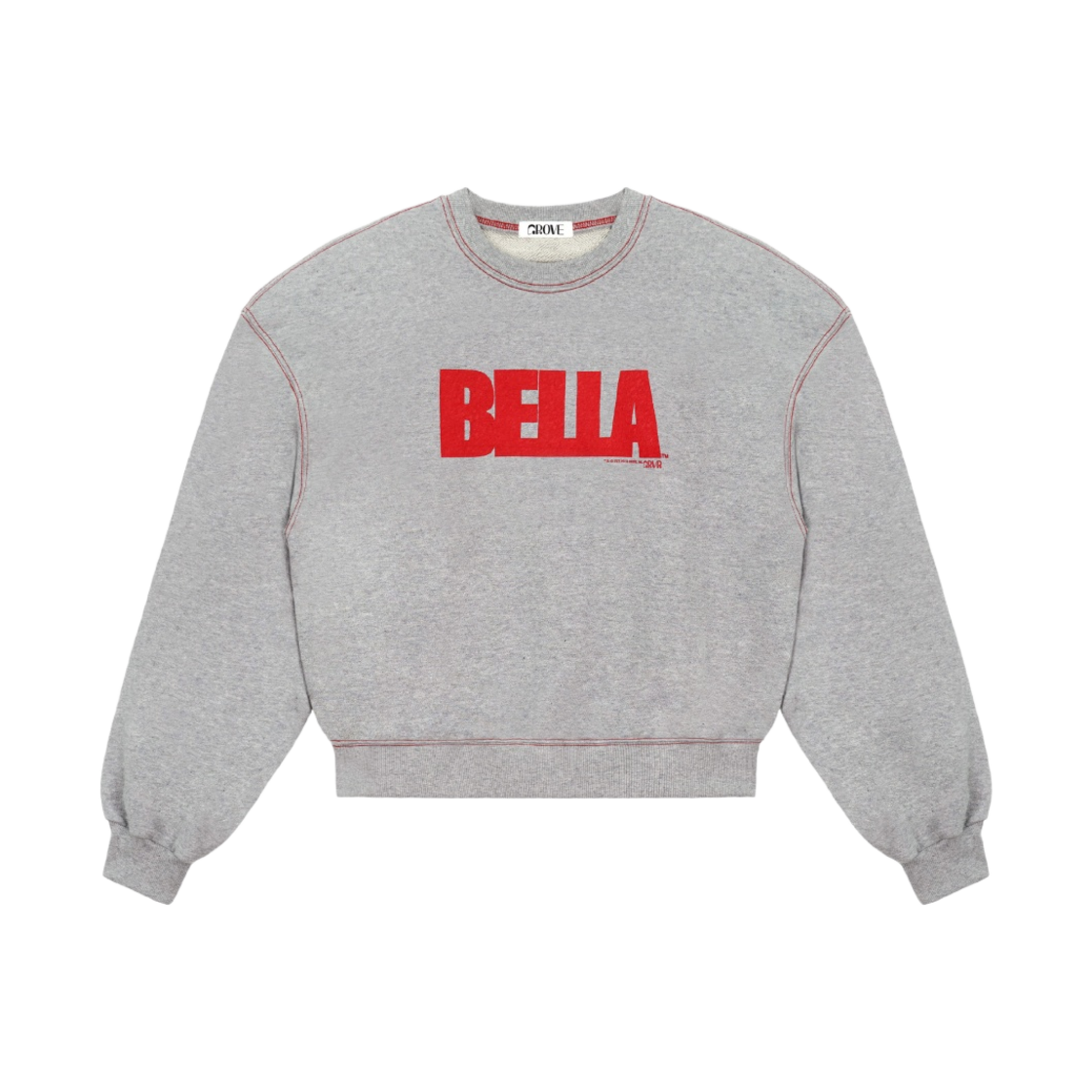 (W) 그로브 벨라 스웨트셔츠 그레이 - 23SS((W) Grove Bella Sweatshirt Grey - 23SS)