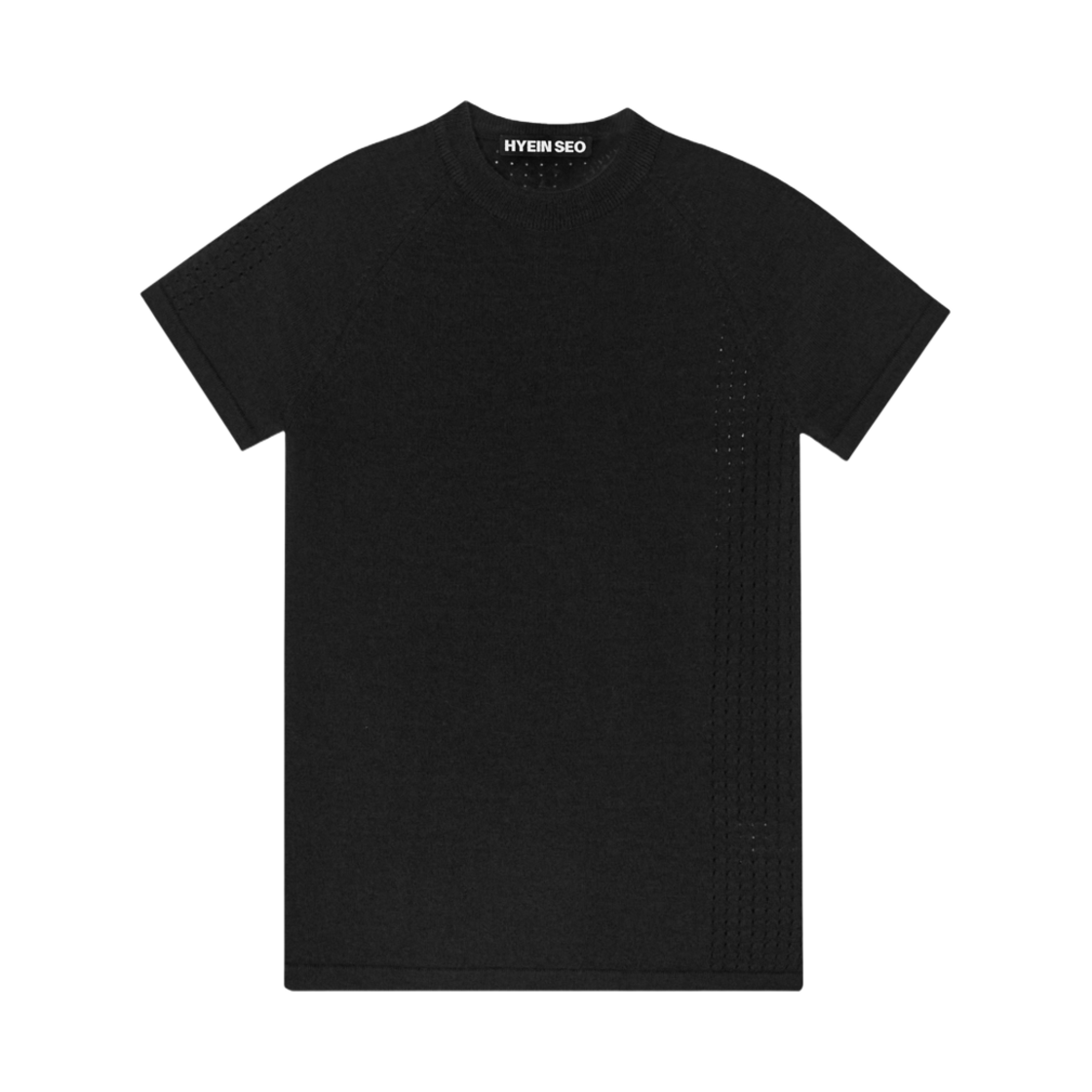 - Hyein Seo Perforated Knit Top Black