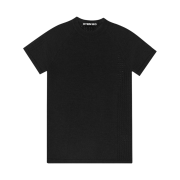 Hyein Seo Perforated Knit Top Black