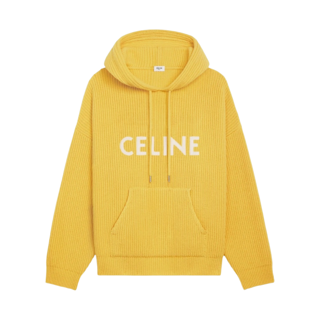 셀린느 립드 울 후드 스웨터 미모사