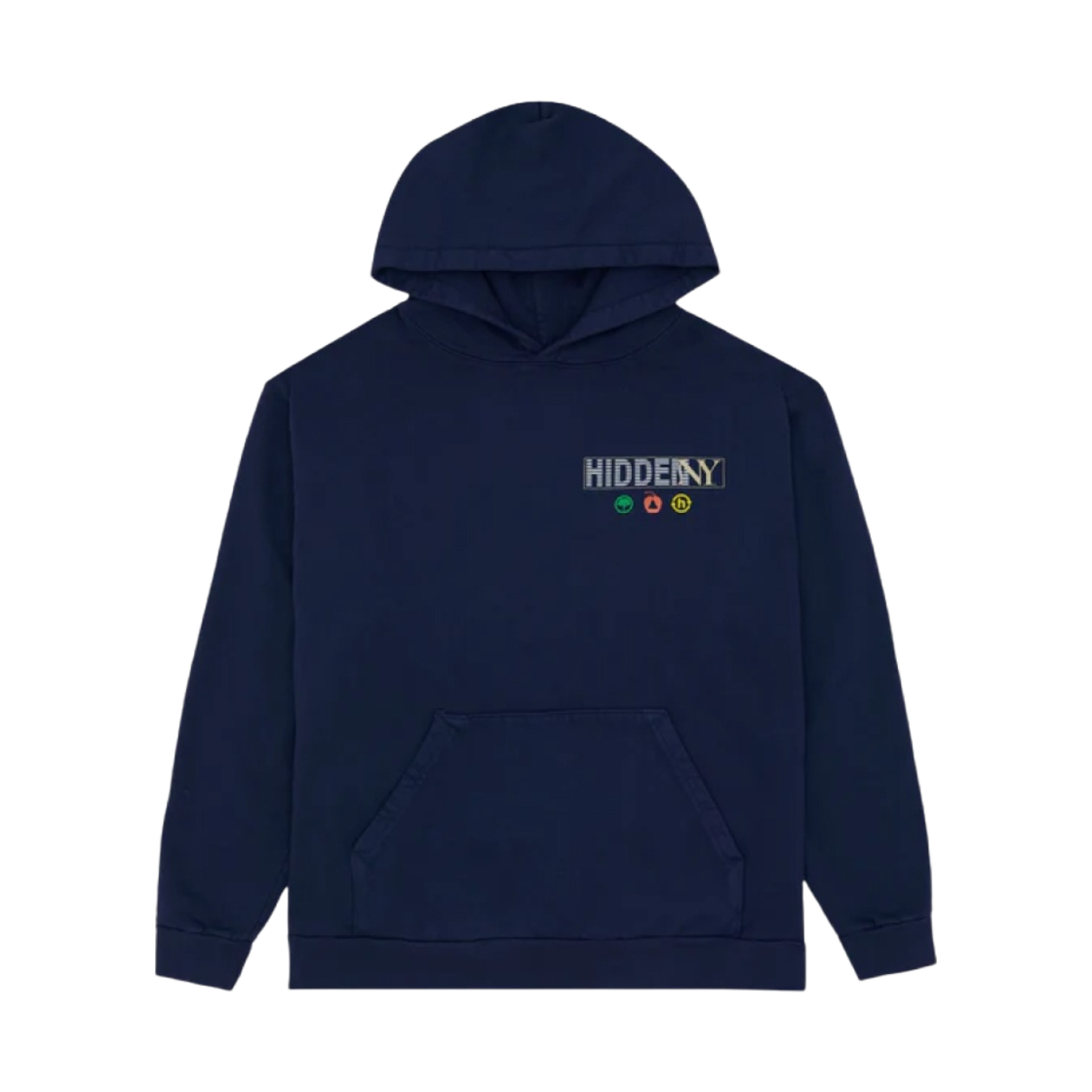 히든 NY x 골드윈 스탁 익스체인지 후드 네이비(Hidden NY x Goldwin Stock Exchange Hoodie Navy) - 2