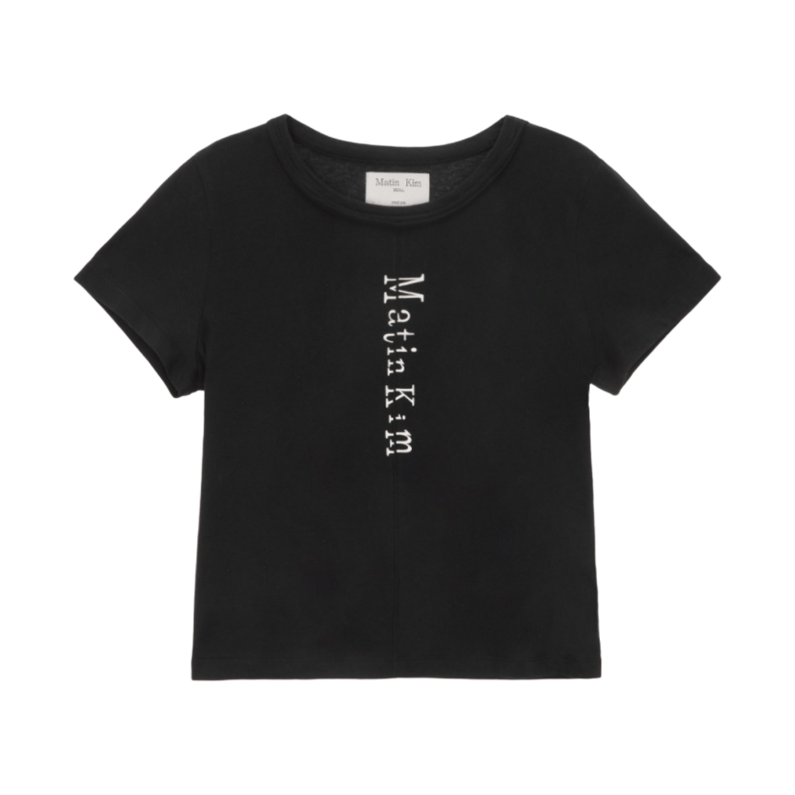 (W) 마뗑킴 핀턱 크롭탑 블랙((W) Matin Kim Pintuck Crop Top Black) - 1
