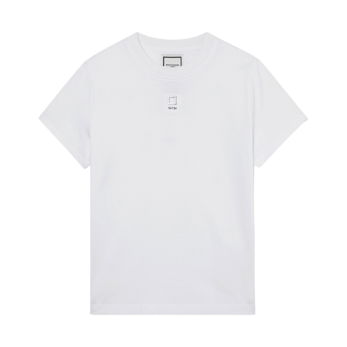 (W) 우영미 서울 엠보싱 백로고 티셔츠 화이트 - 23FW((W) Wooyoungmi Seoul Embossed Back Logo T-Shirt White - 23FW) - 2