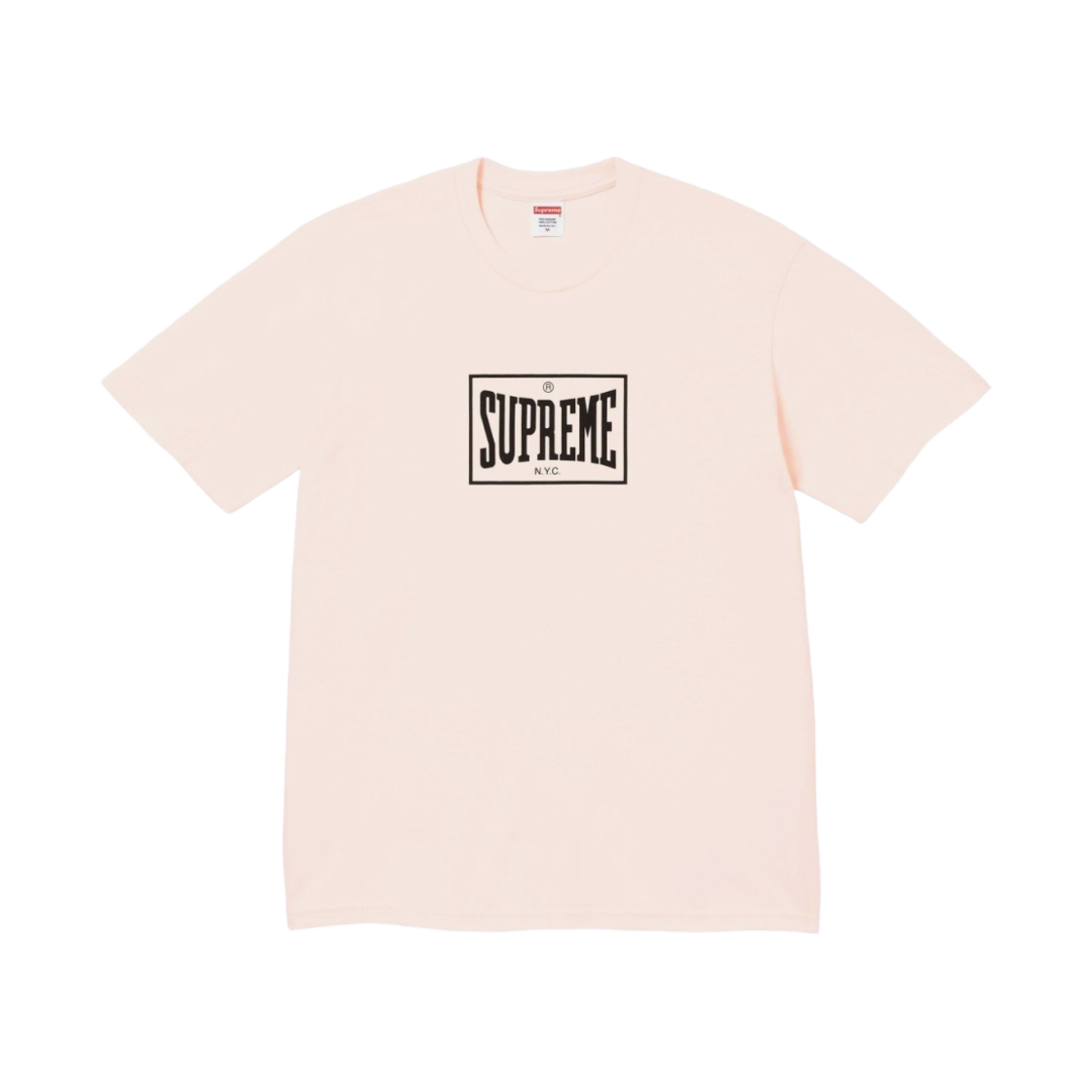 - Supreme Warm Up T-Shirt Pale Pink - 23FW