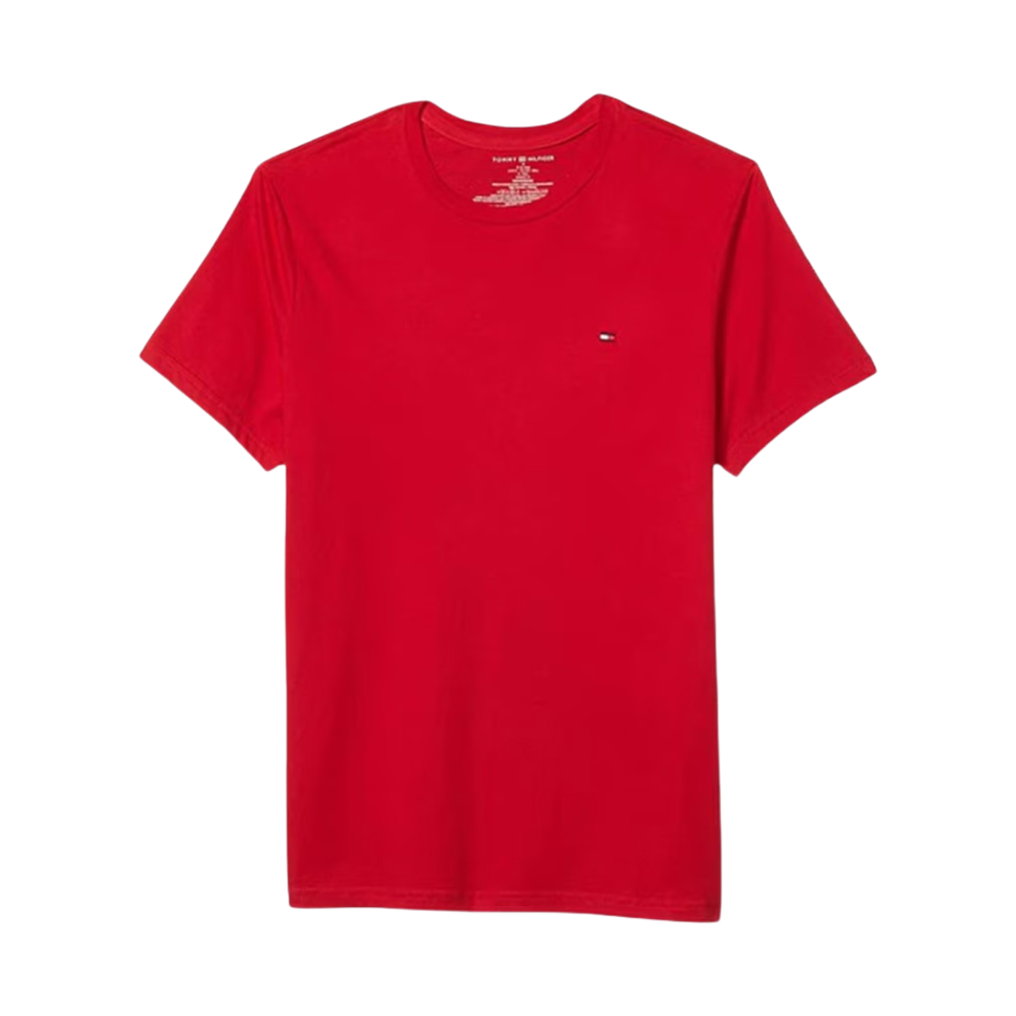 타미 힐피거 코어 플래그 크루넥 티셔츠 마호가니(Tommy Hilfiger Core Flag Crew Neck T-Shirt Mahogany)