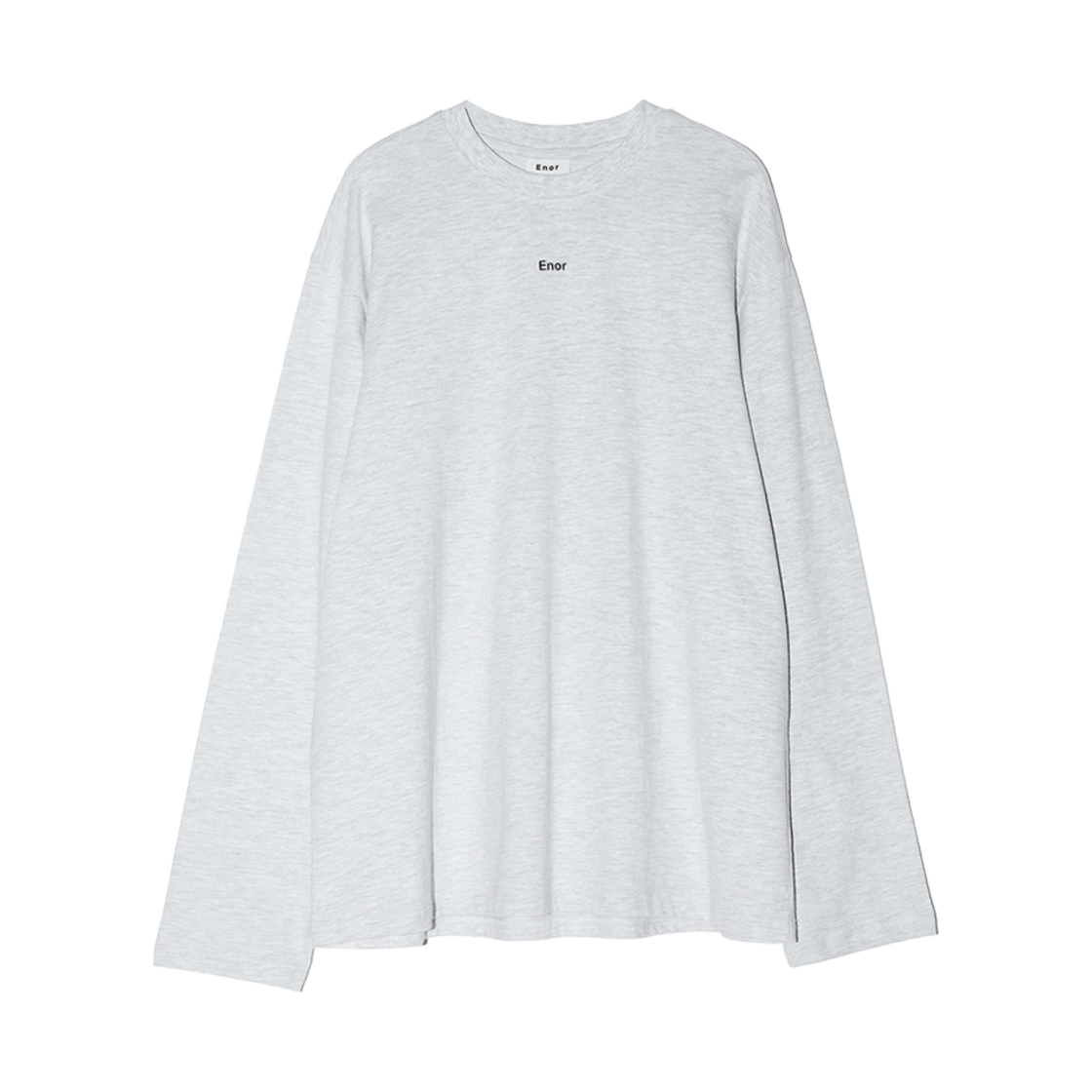 BESSTS002LGY Enor Women Basic Enor Logo Sleeve T Shirt  Light Grey